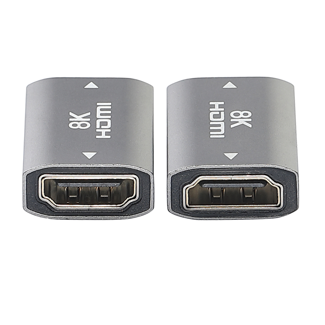 8K Aluminum HD-MI Female to Female Fully Shielded Straight-through Head AF-AF Computer TV HD hd Mi Adapter