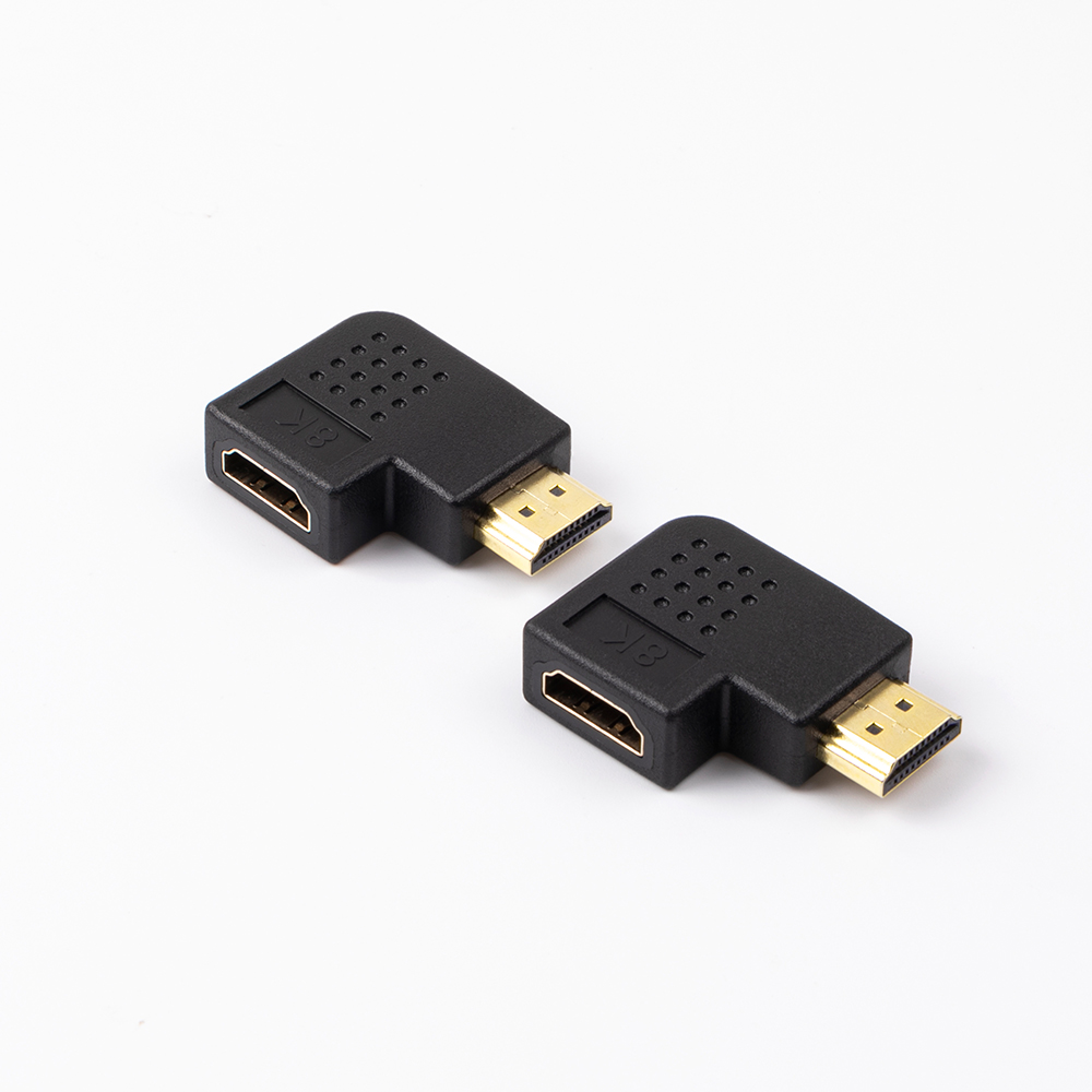 90 and 270 Degree Right Angle HDMI Male to Female Adapter PVC Jacket 3D 4K 1080P HDMI Extender for Monitor and Projector