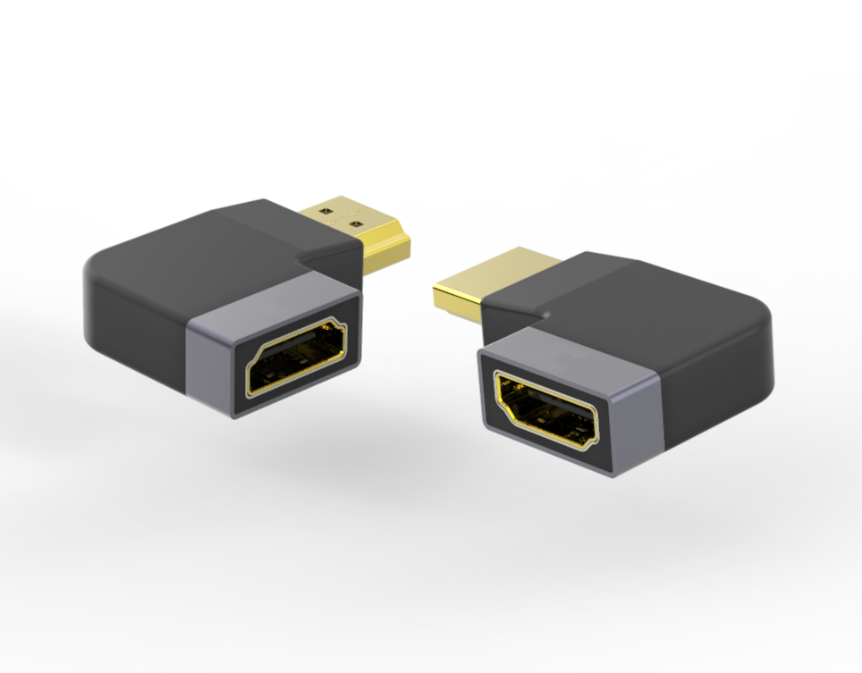 270 Degree HDMI 2.0 Adapter Male Female Adapter Monitor Projector Computer PVC Braid Stock