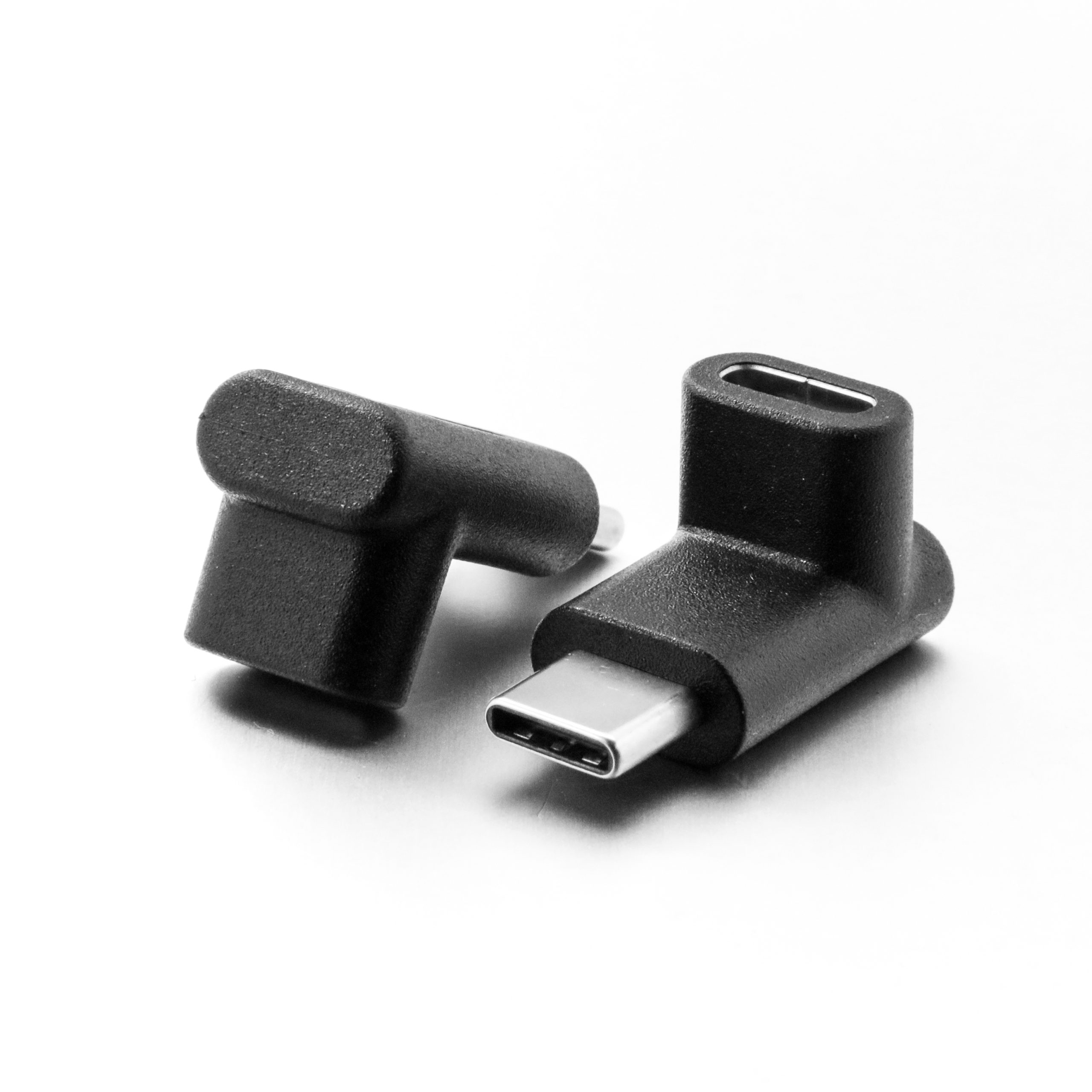 Extension 90 Degrees up and Down Bend USB Type-C Public Transfer Extension USB-C Male to Female Adapter