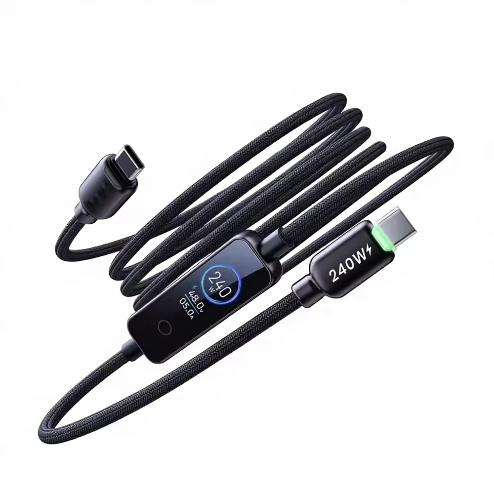 High Quality 240w Charging Cable PD3.1 Fast Charging Data Transfer Cable 5a Fast Charging Usb-c 1m Cable Nylon Braided for Phone