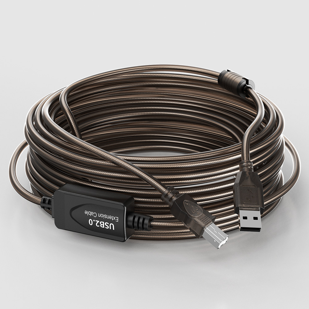 32FT USB 2.0 B-Male to A-Male Printer Cable, 480Mbps, Double Shielding, Compatible with HP/EPSON/panasonic Printers, Oxygen Free Copper Core