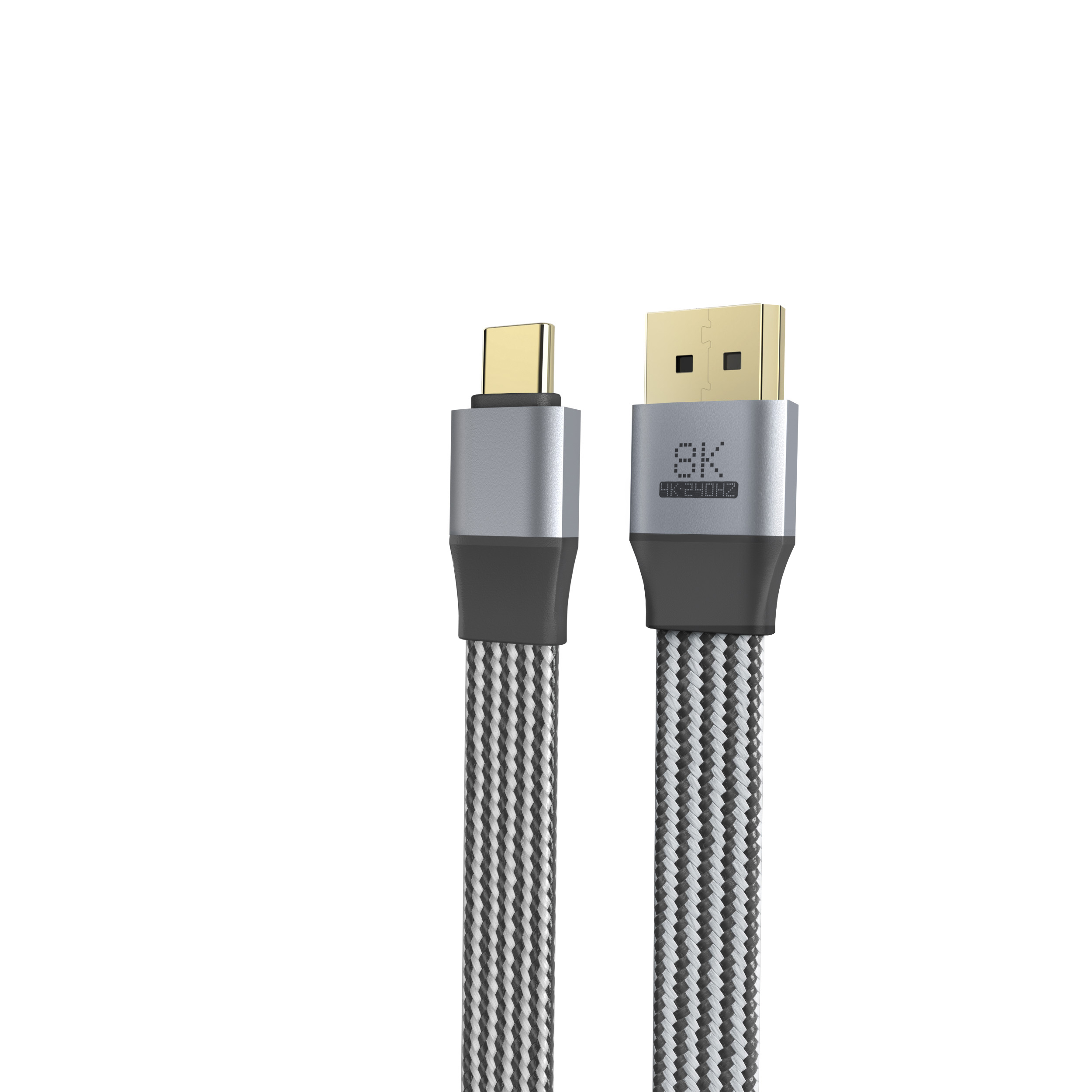 Flate USB C to DisplayPort 1.4 Cable 8K@60Hz 4K@144Hz 2K@240Hz, 32.4Gbps Thunderbolt 3/4 to DP Cable
