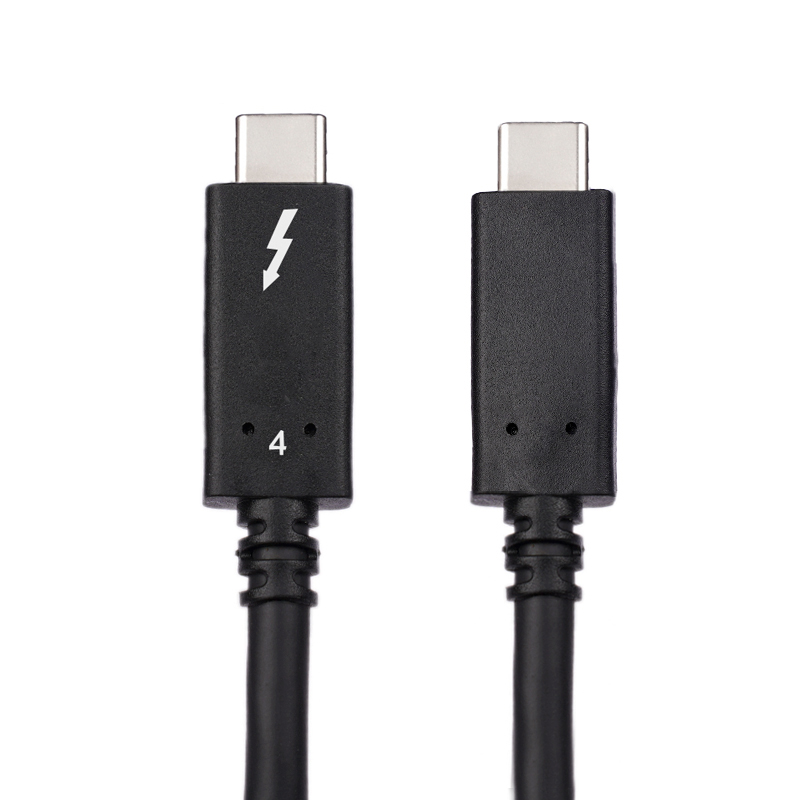 Thunderbolt 4 Cable 8K@60Hz 40Gbps Data Transfer 240W PD Charging, Type-C to Type-C, Durable TPE Jacket