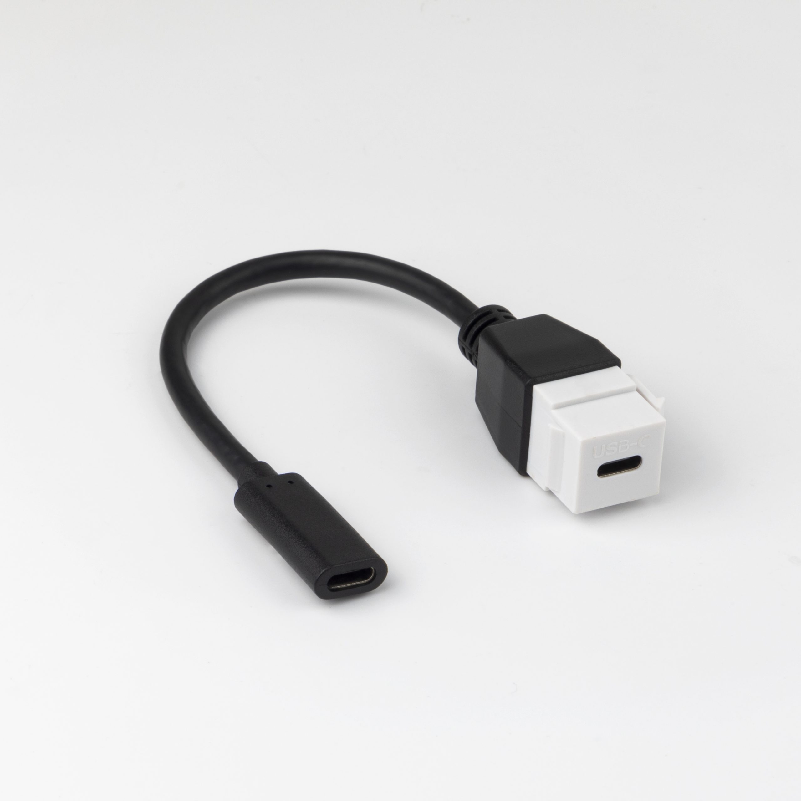 10Gbps USB-C Keystone Coupler, USB 3.1 Gen2 Female to Female Panel Mount Jack for In-Wall Plate
