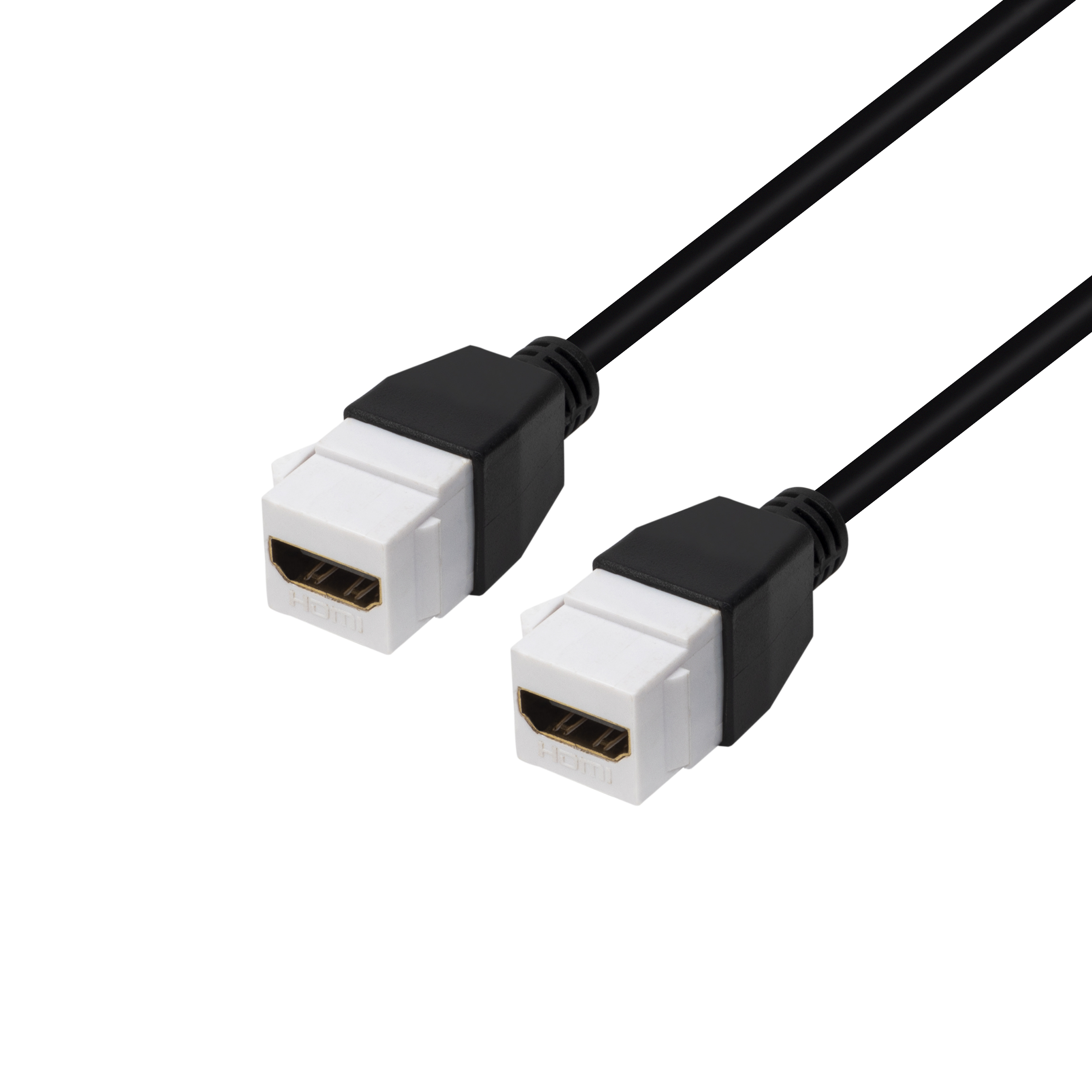 HDMI Keystone Coupler, 4K@60Hz HDMI 2.0 Female to Female Panel Mount Jack for In-Wall Plate & Patch Panel