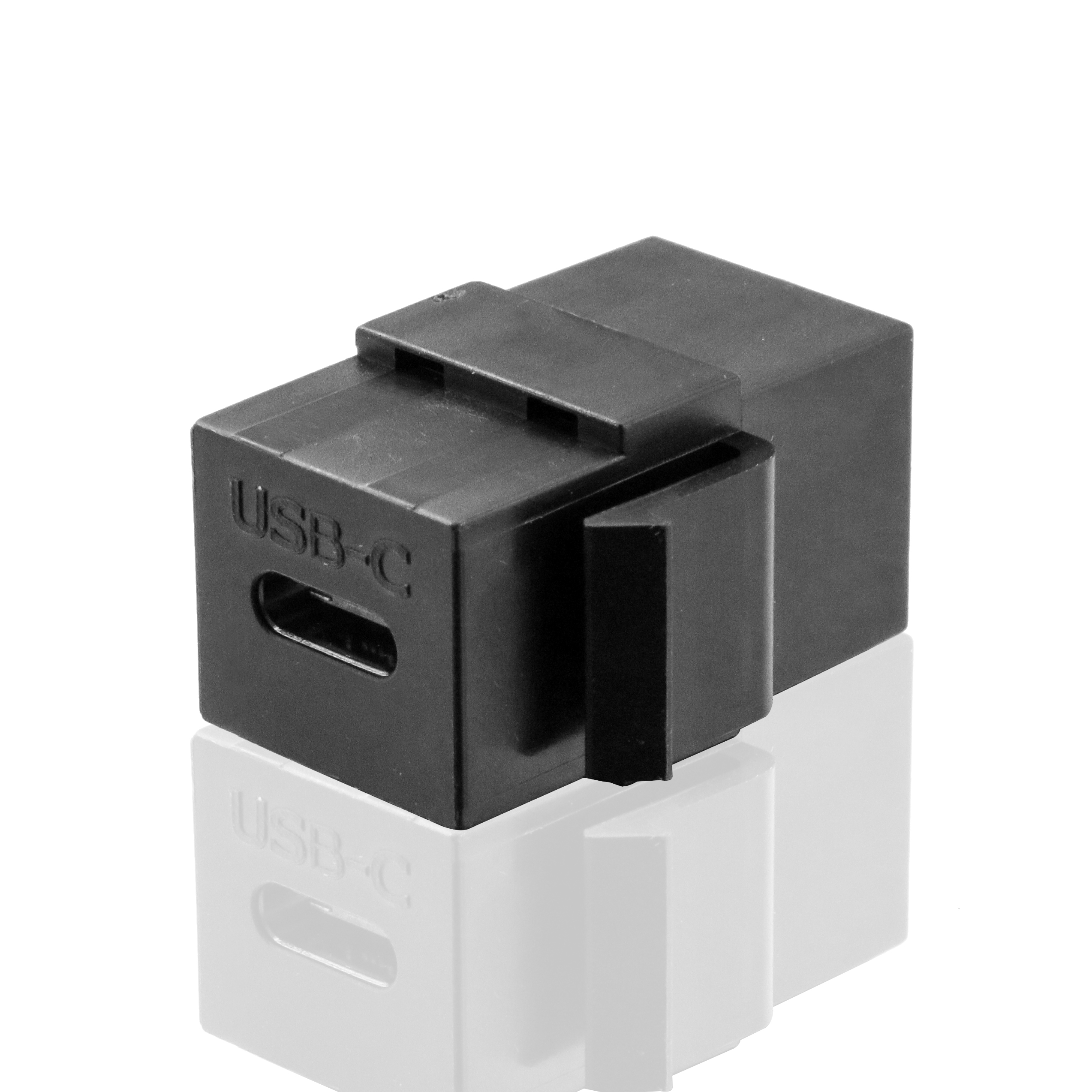 USB-C Keystone Coupler, 10Gbps USB 3.1 Gen2 Female to Female Adapter Jack for Wall Plate Panel