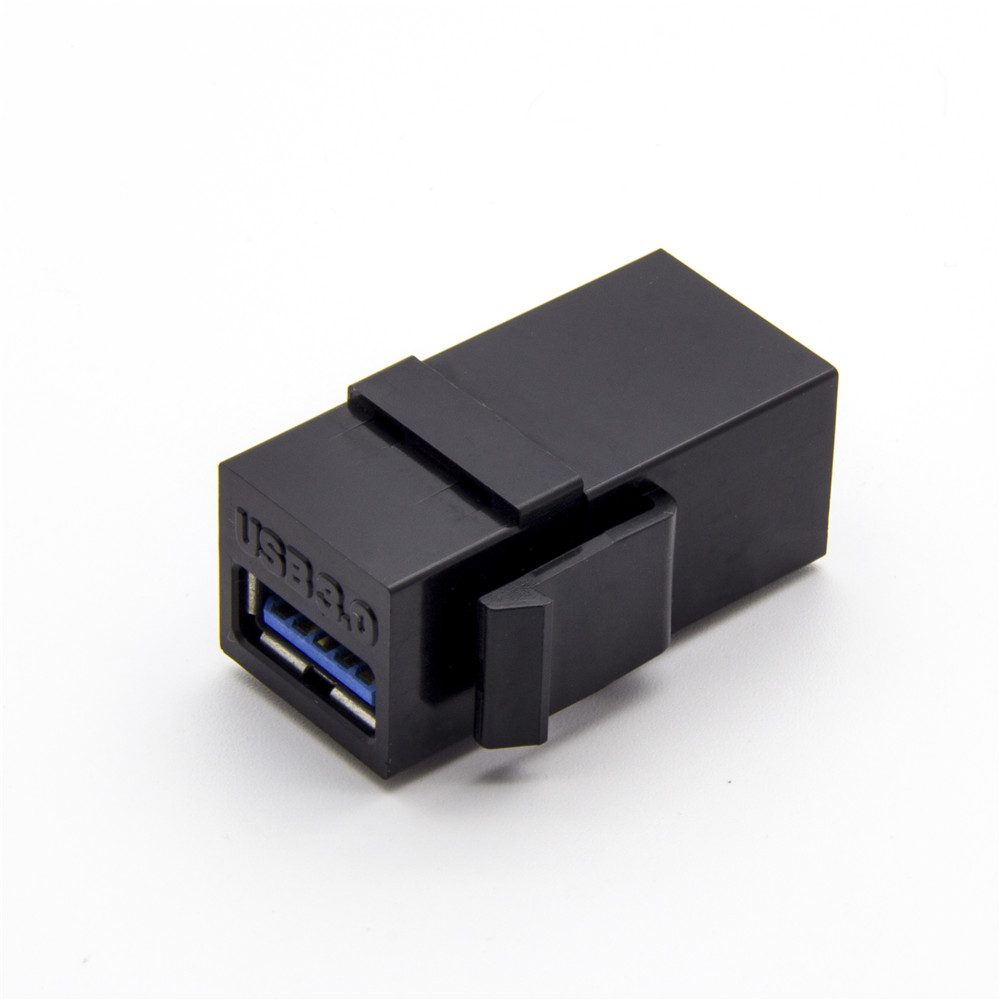 USB 3.0 Keystone Coupler, SuperSpeed Female to Female Insert for In-Wall Plate and Data Panel