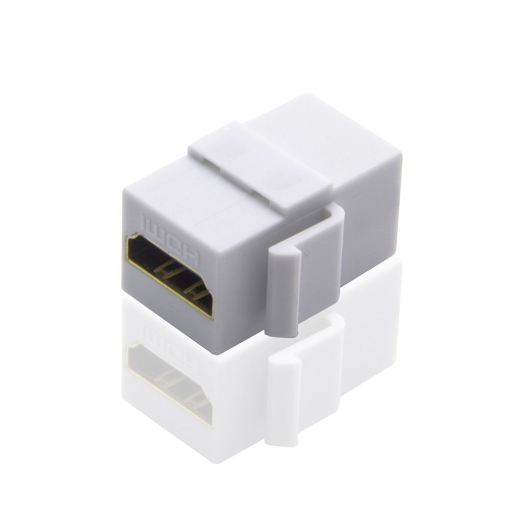 HDMI 2.0 Keystone Jack, 4K@60Hz Female to Female Coupler Adapter for In-Wall Cable Management